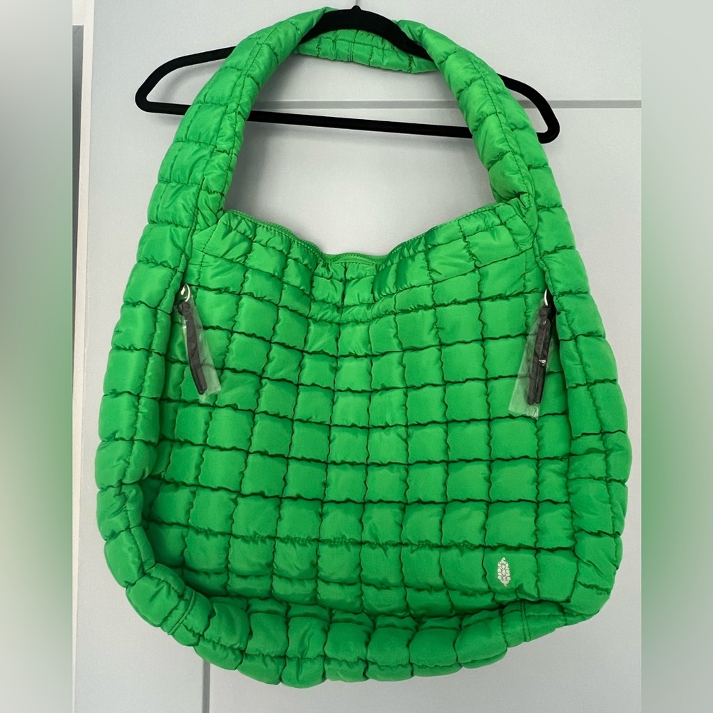 NWT FP Movement by Free People Quilted Carryall KELLY GREEN